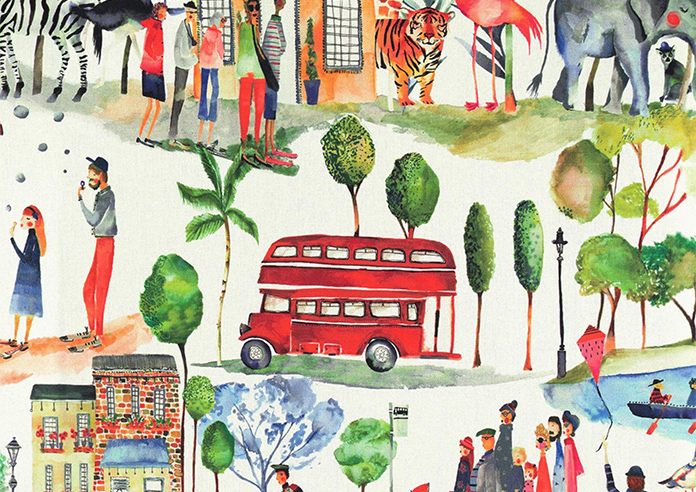 Out And About, Paintbox - Roman Blind - Image 6